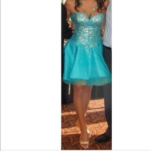 Jovani, short, mini,blue, pageant,prom,homecoming